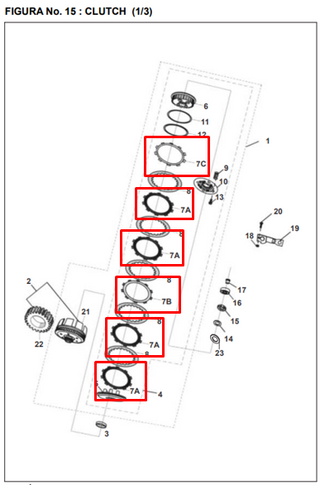 DISCO CLUTCH (6) PULSAR 180DSI/DISC ORIGINAL - Mundimotos