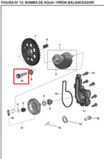 Cargar imagen en el visor de galería, TORNILLO 8X1X40 BOMBA AGUA ORIGINAL - Mundimotos