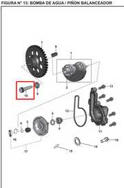 TORNILLO 8X1X40 BOMBA AGUA ORIGINAL - Mundimotos