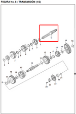 Cargar imagen en el visor de galería, EJE PRIMARIO 13T PULSARII ORIGINAL - Mundimotos