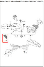 Cargar imagen en el visor de galería, CAUCHO TANQUE PULSAR 180UG ORIGINAL - Mundimotos