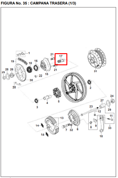 BUJE PORTA SPROKET PULSAR DTS-I ORIGINAL - Mundimotos