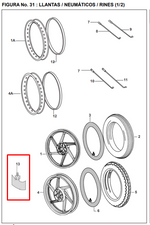 Cargar imagen en el visor de galería, VALVULA LLANTA PULSAR 200 ORIGINAL - Mundimotos