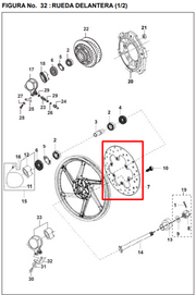 DISCO FRENO FR PULSAR 200/UG/220 ORIGINAL - Mundimotos