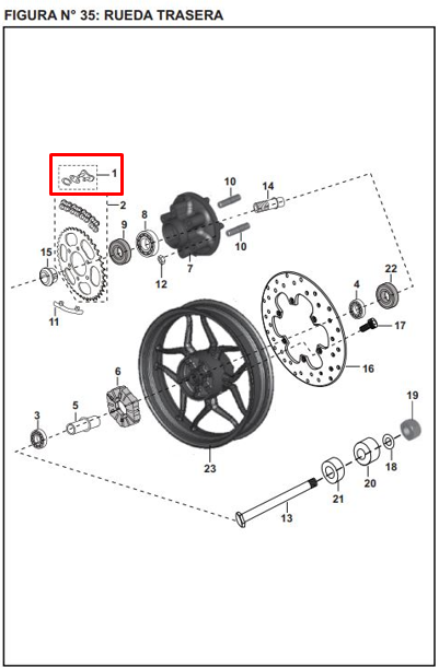EMPATE CADENA 520 CON O`RING ORIGINAL - Mundimotos