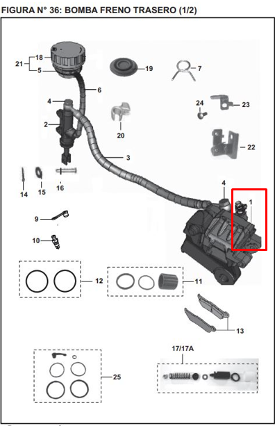 CALIPER RR PULSAR220S ORIGINAL - Mundimotos