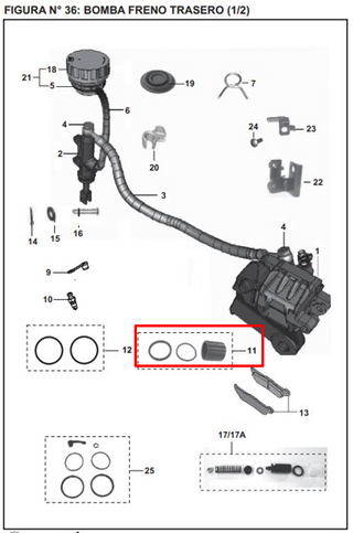 KIT PISTON BOMBA FRE. PULSAR 200 NS-220 ORIGINAL - Mundimotos