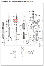 Cargar imagen en el visor de galería, PIN TELESCOPIO PULSAR UG/NS 200 ORIGINAL - Mundimotos