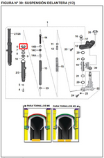 Load image into Gallery viewer, GUARDAPOLVO TELESCOPIO PUL180UG ORIGINAL - Mundimotos