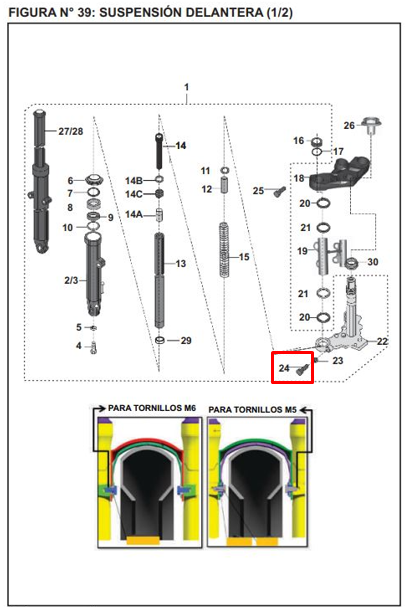TORNILLO 08X35 200 NS ORIGINAL - Mundimotos