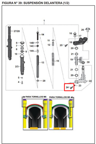 TORNILLO 08X35 200 NS ORIGINAL - Mundimotos