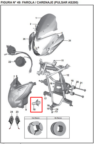 BOMBILLO 12V-55-H7 PULSAR220F ORIGINAL - Mundimotos
