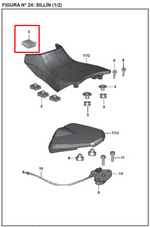 Cargar imagen en el visor de galería, CAUCHO SILLIN PULSARII ORIGINAL - Mundimotos