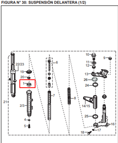 RETEN 30-42-11 DL TEL.BOX CT-S1DPP ORIGINAL - Mundimotos
