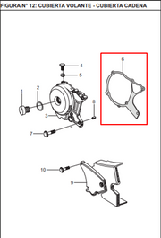 EMPAQUE VOLANTE BOXER/PLATINO 100 ORIGINAL - Mundimotos