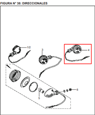 Direccional RR/RH BM CLASICA ORIGINAL - Mundimotos