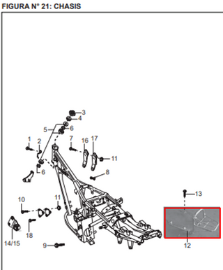 PARRILLA BM100 CLASICA ORIGINAL - Mundimotos