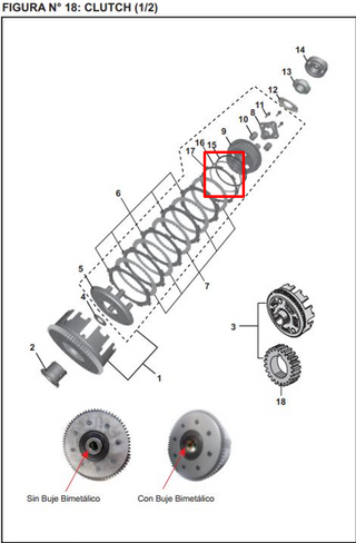 ARANDELA CLUTCH #2 PULSAR 135/WIND ORIGINAL - Mundimotos