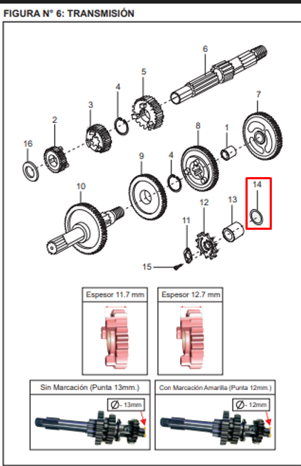 ORING 16.8X1.9 SAL WIND/KLX150 ORIGINAL - Mundimotos