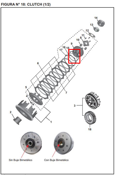 ARANDELA CLUTCH PULSAR 135/WIND ORIGINAL - Mundimotos