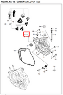 PIN VISOR OIL BM100/PULSAR ORIGINAL - Mundimotos