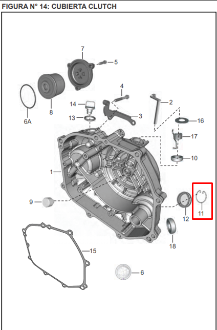 PIN VISOR OIL BM100/PULSAR ORIGINAL - Mundimotos