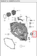 PIN VISOR OIL BM100/PULSAR ORIGINAL - Mundimotos