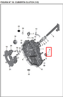 PIN VISOR OIL BM100/PULSAR ORIGINAL - Mundimotos