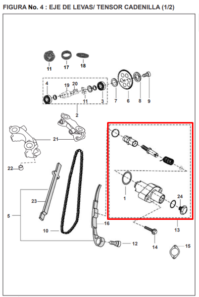 TENSOR CADENILLA PULSAR BLACK-TEC ORIGINAL - Mundimotos