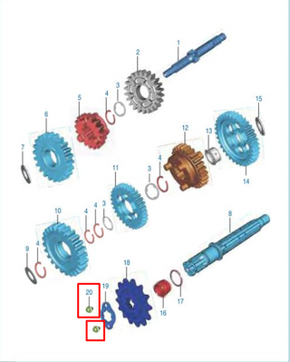 TORNILLO HALLEN 05-10 DS125/135 ORIGINAL - Mundimotos