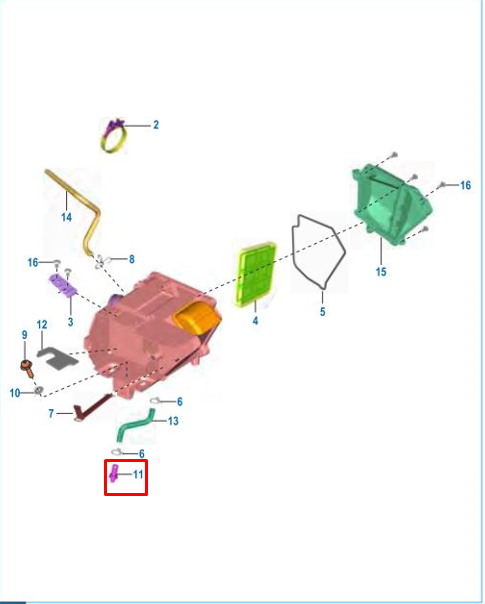TAPON COND.FILTR AIRE BOX/PUL/DIS ORIGINAL - Mundimotos