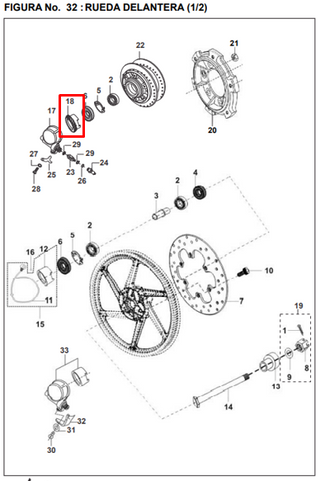 PINON Velocimetro PULSAR DTS-I TEC ORIGINAL - Mundimotos