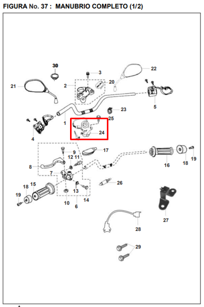 SWITCH COMPL PULSAR/DISCOVER ORIGINAL - Mundimotos
