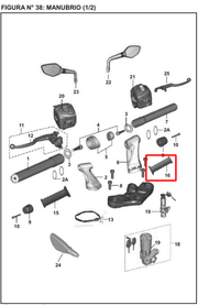 Manigueta derecho bajaj PULSAR 200 NS original - genuine parts