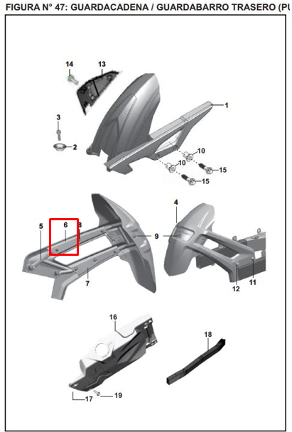 CUBIERTA SUP GUA. U PULSAR 200 NS ORIGINAL - Mundimotos