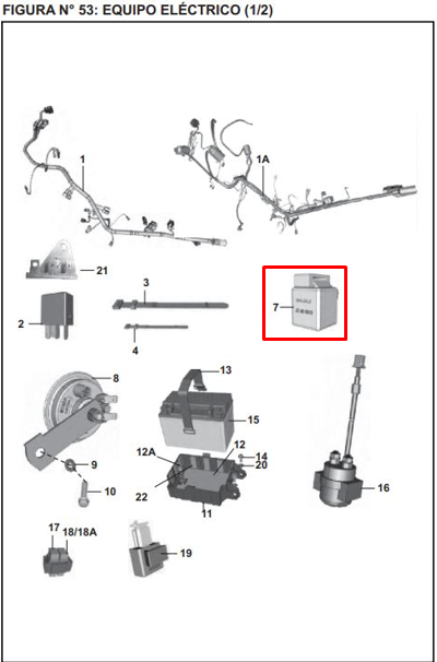 CONTROL LUZ DISCOVER 100/200 NS ORIGINAL - Mundimotos