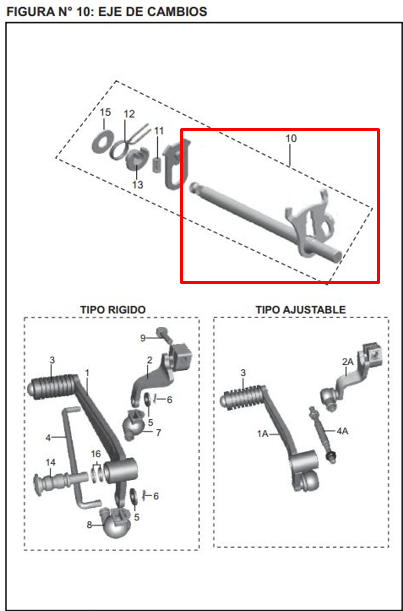 EJE CAMBIOS PULSAR 200 NS F.I ORIGINAL - Mundimotos
