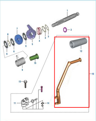 PEDAL CRANK BOXER TEC ORIGINAL - Mundimotos