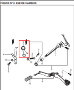 Cargar imagen en el visor de galería, LEVA PLATINO EJE CAMBIOS PLATINO ORIGINAL - Mundimotos