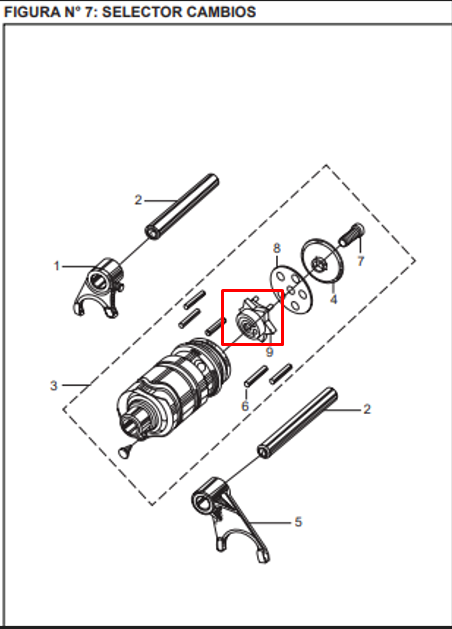 ESTRELLA SELECTOR CAMBIOS BOXERMB ORIGINAL - Mundimotos