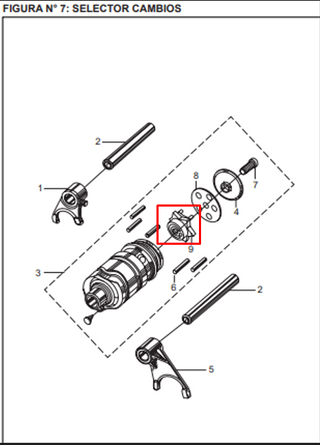 ESTRELLA SELECTOR CAMBIOS BOXERMB ORIGINAL - Mundimotos