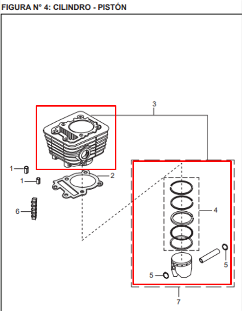 Cilindro BOXER TEC/PLATINO 100 ORIGINAL - Mundimotos