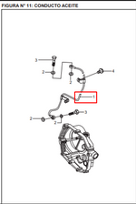 Cargar imagen en el visor de galería, MANGUERA OIL BOXERTEC/PLATINO 100 ORIGINAL - Mundimotos