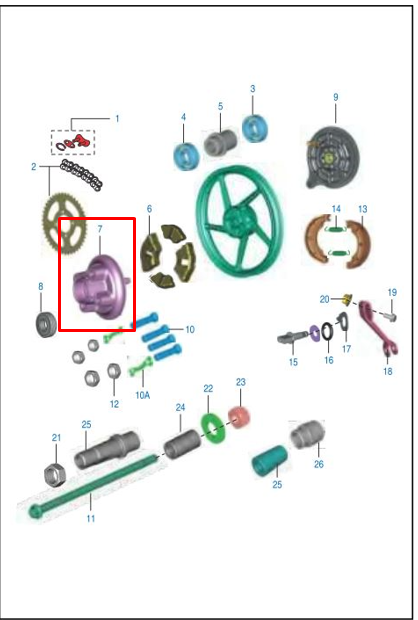 PORTA SPROKET BOXER TEC/PLATINO ORIGINAL - Mundimotos