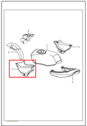 Tapa Izquierdo Bajaj Boxer Ct-S1D Sin Color Original - Genuine parts