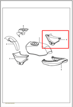 Cargar imagen en el visor de galería, Tapa Derecho Bajaj Boxer Ct-S1D Sin Color Original - Genuine parts