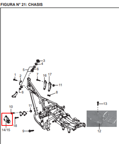 SOPORTE MOTOR FR LH BOXER ORIGINAL - Mundimotos