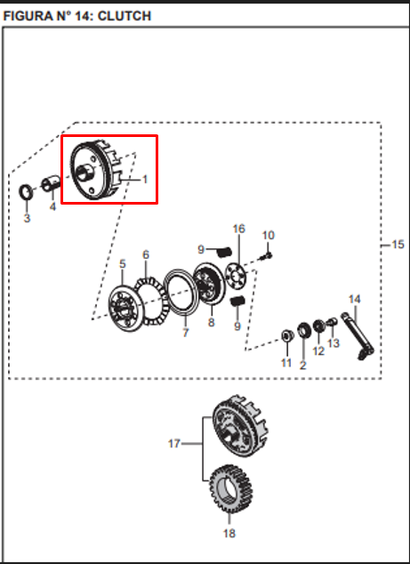 CAMPANA CLUTCH 73T*BOXER TEC/PLATINO ORIGINAL - Mundimotos