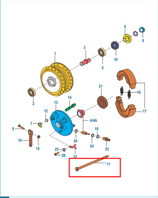 EJE 10X195 FR BOXER>2006 ORIGINAL - Mundimotos