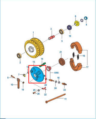 PORTA BANDA FR BOXER TEC/PLATINO 100 ORIGINAL - Mundimotos